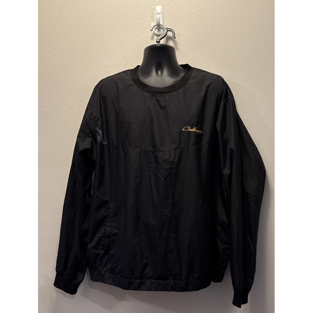 Caterpillar CHALLENGER North End Golf Pullover‎ Windbreaker BLACK Jacket XL Vent